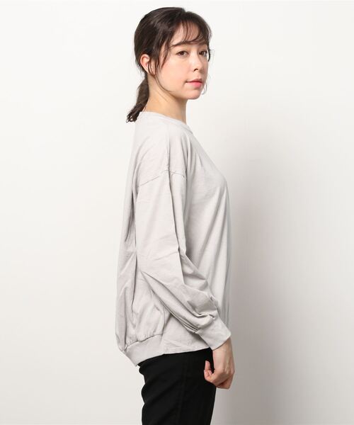 Good On(グッドオン)の「GOOD ON パフT GOLT2203(Tシャツ/カットソー・レディース・ブラック/ネイビー/グレー/クリーム・F)」の6枚目の写真