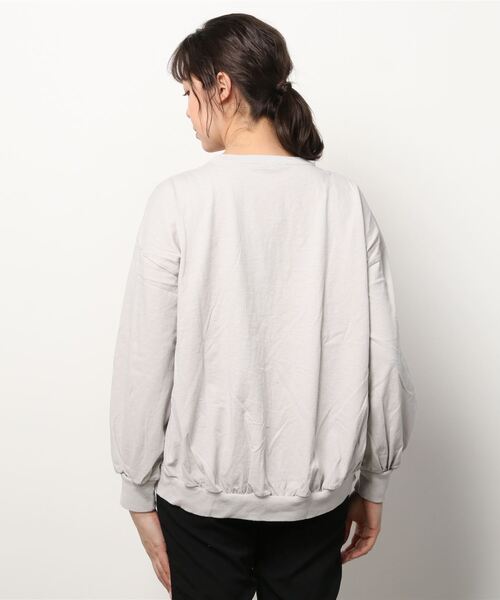 Good On(グッドオン)の「GOOD ON パフT GOLT2203(Tシャツ/カットソー・レディース・ブラック/ネイビー/グレー/クリーム・F)」の5枚目の写真