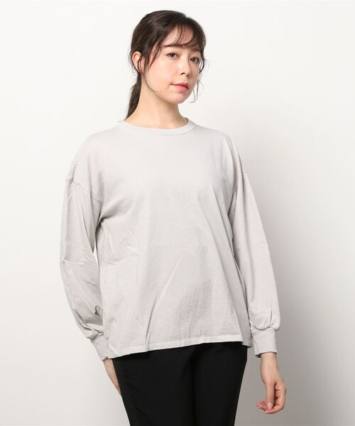Good On(グッドオン)の「GOOD ON パフT GOLT2203(Tシャツ/カットソー・レディース・ブラック/ネイビー/グレー/クリーム・F)」の9枚目の写真