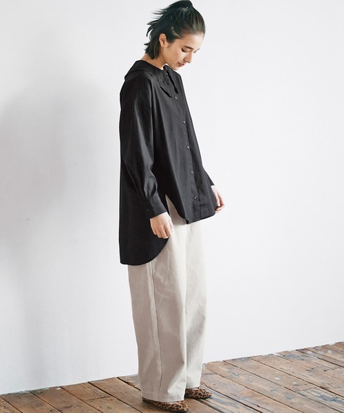 avecmoi(アヴェクモワ)の「【佐藤かなさんプロデュース】 avecmoiコーデュロイパンツ<ライトグレー>(その他パンツ・レディース・ライトグレー・MEDIUM/LARGE/X-LARGE/SMALL)」の9枚目の写真