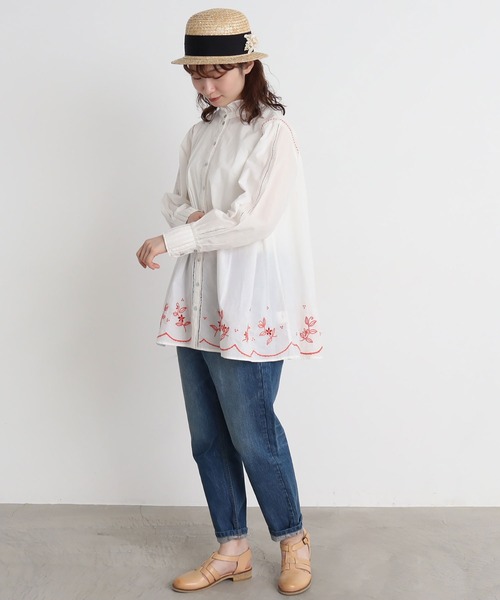 chambre de charme（シャンブルドゥシャーム）の「△cdc レモンとミモザのブローチ（ブローチ/コサージュ・レディース・サックスブルー/アイボリー・FREE）」の22枚目の写真