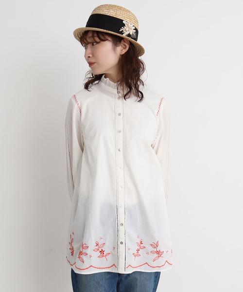 chambre de charme（シャンブルドゥシャーム）の「△cdc レモンとミモザのブローチ（ブローチ/コサージュ・レディース・サックスブルー/アイボリー・FREE）」の11枚目の写真