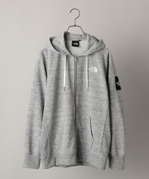 THE NORTH FACE（ザノースフェイス）の「*THE NORTH FACE: スクエア ロゴ スウェット ジップ パーカ（パーカー・メンズ・ブラック/グレー・LARGE/MEDIUM/X-LARGE）」の2枚目の写真