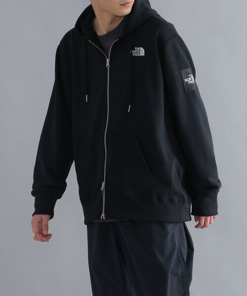 THE NORTH FACE（ザノースフェイス）の「*THE NORTH FACE: スクエア ロゴ スウェット ジップ パーカ（パーカー・メンズ・ブラック/グレー・LARGE/MEDIUM/X-LARGE）」の9枚目の写真