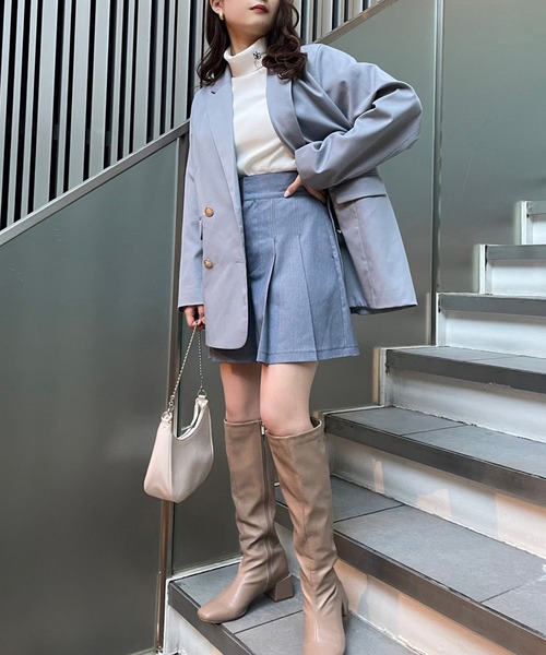 one after another NICE CLAUP（ワンアフターアナザーナイスクラップ）の「タートルネックイニシャルテレコトップス（Tシャツ/カットソー・レディース・ブラック/オフホワイト/ブラック系その他・FREE）」の21枚目の写真