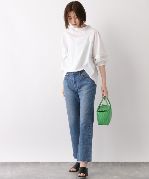 A part by（アパートバイ）の「ステッチカラーパフブラウス6S 277695