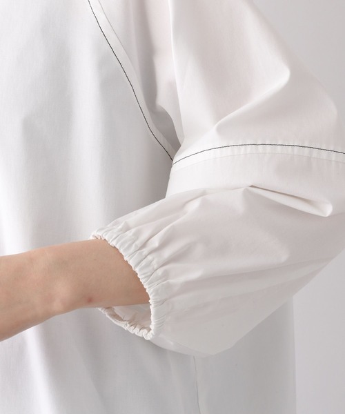 A part by（アパートバイ）の「ステッチカラーパフブラウス6S 277695