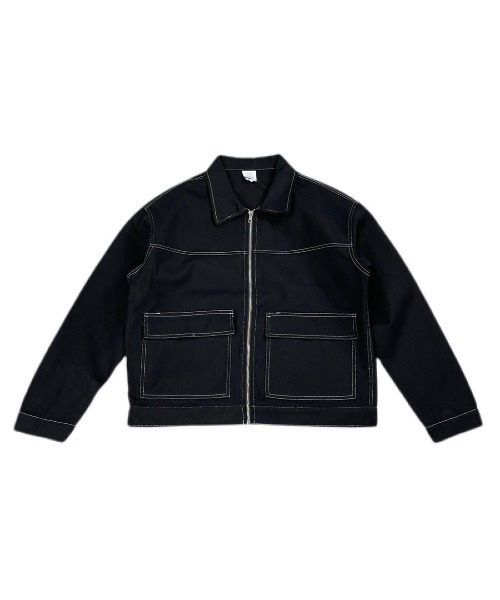 Chikashitsu +(チカシツプラス)の「【Chikashitsu +/チカシツプラス】cropped stitch jacket/クロップドステッチジャケット ライトアウター スプリングジャケット(その他アウター・メンズ・ブラック/ブルー/ホワイト・ONE SIZE)」の17枚目の写真