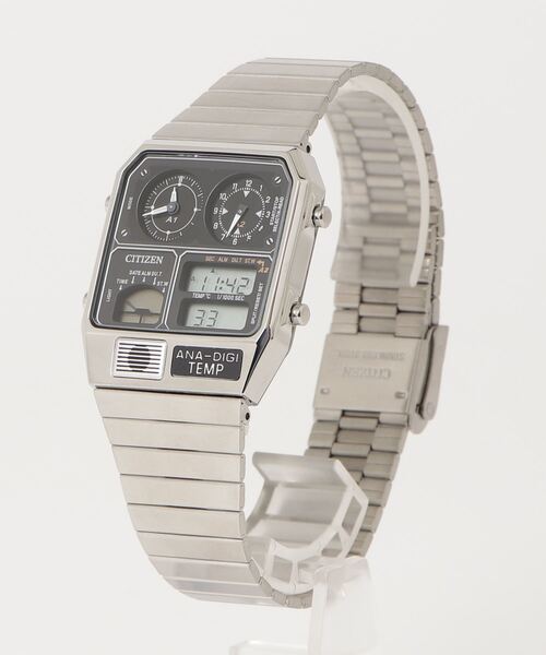 CITIZEN(シチズン)の「RECORD LABEL ANA-DIGI TEMP アナデジテンプ JG2101-78E(アナログ腕時計・メンズ・シルバー・ONE SIZE)」の1枚目の写真
