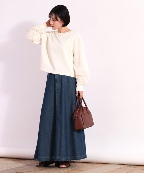 cepo（セポ）の「サーキュラーフレアデニムスカート（デニムスカート・レディース・ネイビー/ブルー系2・S/M）」の16枚目の写真