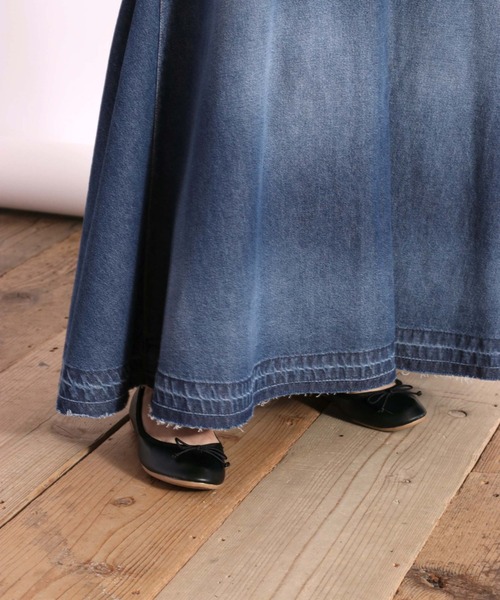 cepo（セポ）の「サーキュラーフレアデニムスカート（デニムスカート・レディース・ネイビー/ブルー系2・S/M）」の4枚目の写真