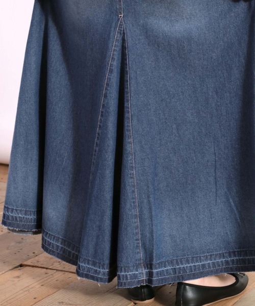 cepo（セポ）の「サーキュラーフレアデニムスカート（デニムスカート・レディース・ネイビー/ブルー系2・S/M）」の7枚目の写真