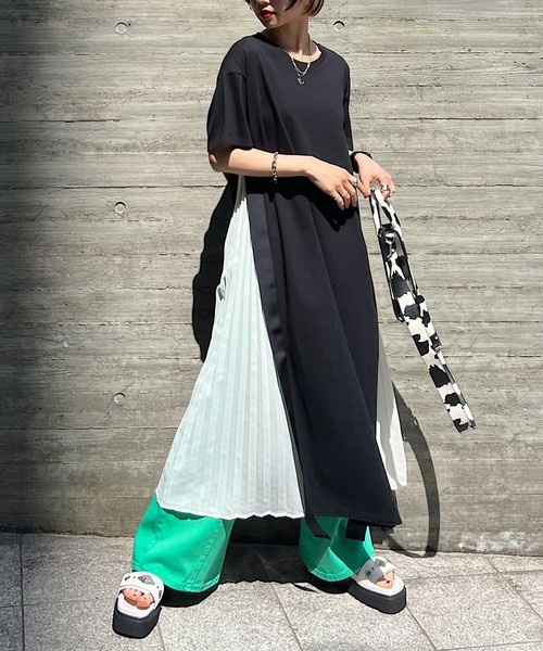 Pageboy ページボーイ の プリーツmixカットワンピース ワンピース Wear