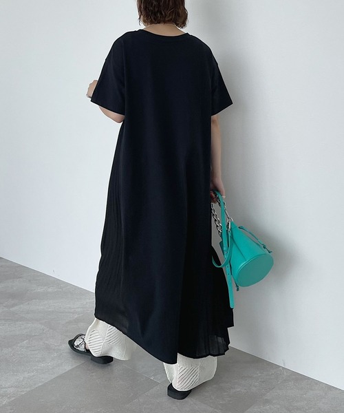 PAGEBOY（ページボーイ）の「プリーツMIXカットワンピース（ワンピース