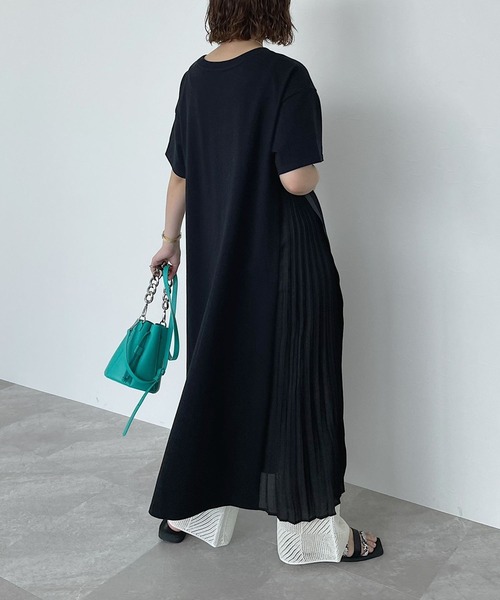 PAGEBOY（ページボーイ）の「プリーツMIXカットワンピース（ワンピース