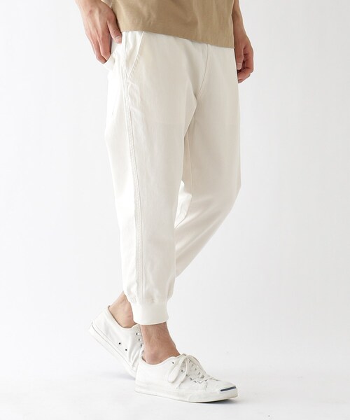 BASECONTROL（ベースコントロール）の「◆ストレッチジョガー 七分丈パンツ（その他パンツ・メンズ・アイボリー系/ブラウン系/アイボリー/ブラック/オリーブ/グレー系/ベージュ/ブルー系5/ブルー系/アイボリー系2/ネイビー系2/グリーン/ネイビー/ネイビー系/ライトブルー/ブラック系・03/04/02）」の2枚目の写真