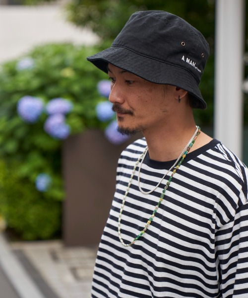 Iroquois(イロコイ)の「A MAN A BOY BUCKET HAT(ハット・メンズ・ホワイト/ブラック・2/3)」の12枚目の写真