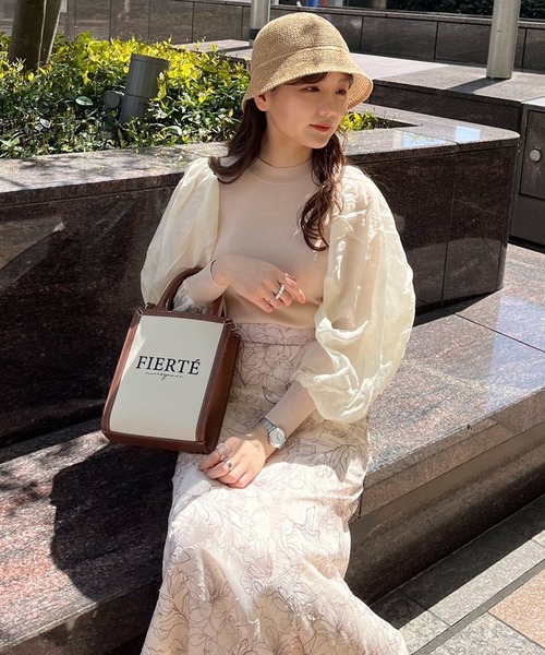 one after another NICE CLAUP（ワンアフターアナザーナイスクラップ）の「肌見せができるシアーボレロインナーセット（アンサンブル・レディース・アイボリー/ブラック/ブラウン系・FREE）」の2枚目の写真