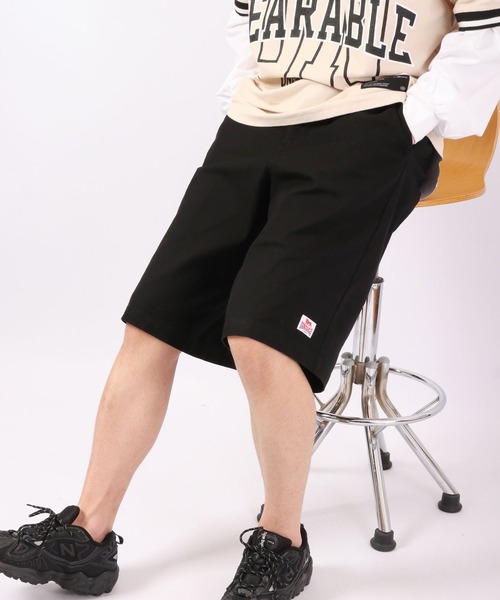 LONSDALE(ロンズデール)の「LONSDALE ストレッチ ツイル ワイド ワークパンツ カラー ショートパンツ(その他パンツ・メンズ・ブラック/グリーン/ブルー/レッド/オレンジ・LL/S/M/L)」の2枚目の写真