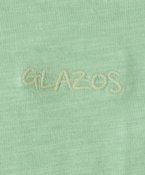 GLAZOS（グラソス）の「スラブ天竺・グラデーションプリント刺繍ロゴVネック半袖Ｔシャツ（Tシャツ/カットソー・キッズ・ブルー/オレンジ/グリーン・150cm/130cm/160cm/170cm/140cm）」の11枚目の写真