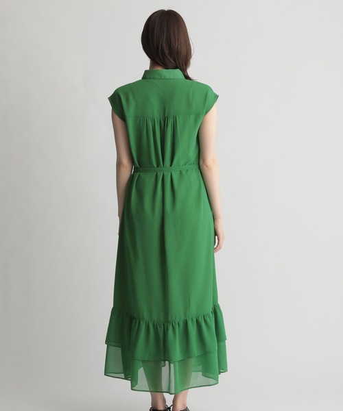 Andemiu(アンデミュウ)の「フロントボタンノースリーブワンピース285898(ワンピース・レディース・ブラック/グリーン/ピンクベージュ/グリーン系その他/ブルー・FREE)」の19枚目の写真
