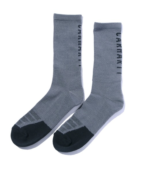 Carhartt（カーハート）の「Carhartt/カーハート Force Midweight Logo Crew Sock 3 Pack ロゴソックス 靴下 3足セット（ソックス/靴下・メンズ・ホワイト/ブラック/グレー・L）」の16枚目の写真