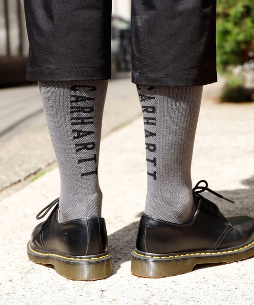 Carhartt（カーハート）の「Carhartt/カーハート Force Midweight Logo Crew Sock 3 Pack ロゴソックス 靴下 3足セット（ソックス/靴下・メンズ・ホワイト/ブラック/グレー・L）」の22枚目の写真