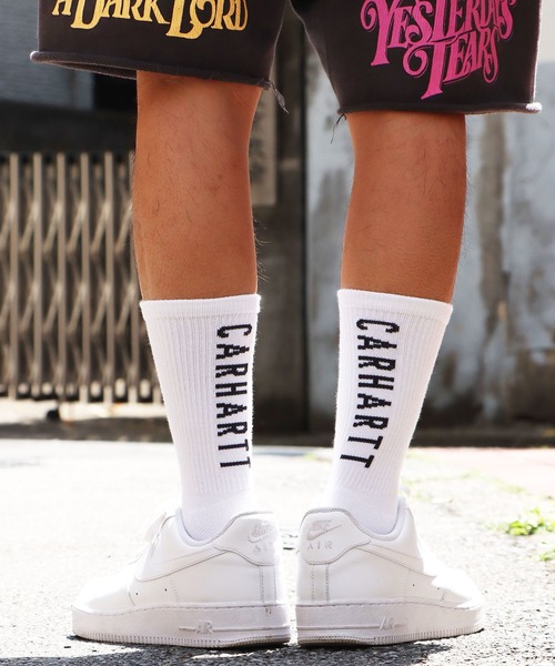 Carhartt（カーハート）の「Carhartt/カーハート Force Midweight Logo Crew Sock 3 Pack ロゴソックス 靴下 3足セット（ソックス/靴下・メンズ・ホワイト/ブラック/グレー・L）」の17枚目の写真