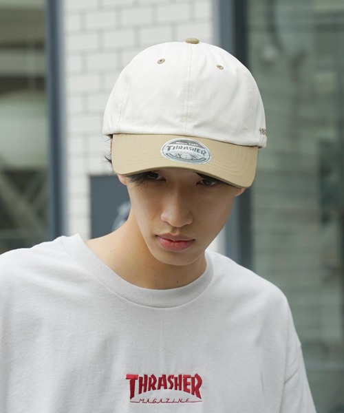 THRASHER（スラッシャー）の「GONZ 2TONE 6P CAP/スラッシャー帽子(キャップ）（キャップ・メンズ・ホワイト×グリーン/ホワイト×グレー/ホワイト×カーキブラウン・FREE）」の14枚目の写真