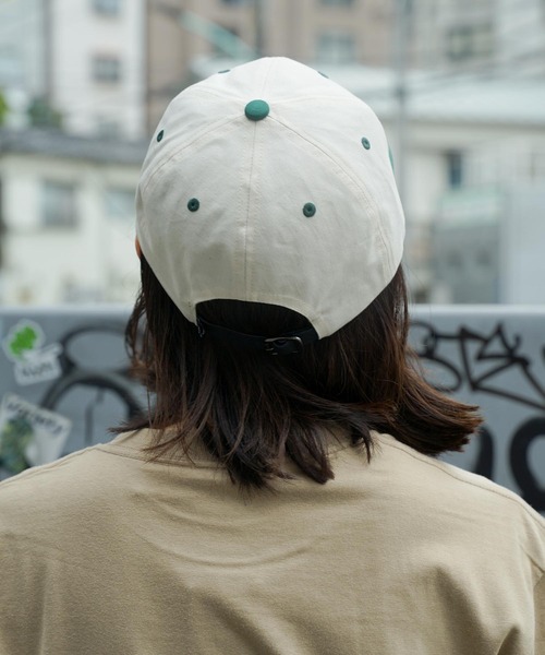 THRASHER（スラッシャー）の「GONZ 2TONE 6P CAP/スラッシャー帽子(キャップ）（キャップ・メンズ・ホワイト×グリーン/ホワイト×グレー/ホワイト×カーキブラウン・FREE）」の6枚目の写真