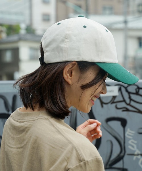 THRASHER（スラッシャー）の「GONZ 2TONE 6P CAP/スラッシャー帽子(キャップ）（キャップ・メンズ・ホワイト×グリーン/ホワイト×グレー/ホワイト×カーキブラウン・FREE）」の8枚目の写真