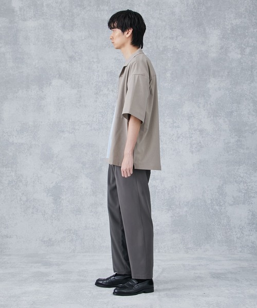 PUBLIC TOKYO（パブリックトウキョウ）の「ユニバーサルオープンカラーシャツ（シャツ/ブラウス・メンズ・サックスブルー/ブラック/ミント/ベージュ/ダークグレー・2/1/3）」の16枚目の写真