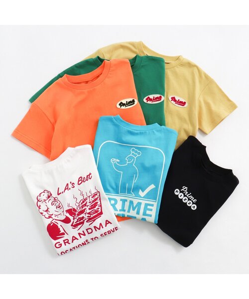 BREEZE(ブリーズ)の「/NET別注Prime PIZZAコラボサガラTシャツ(Tシャツ/カットソー・キッズ・イエロー/オレンジ/グリーン・90/100/110/120/80/130/140)」の10枚目の写真