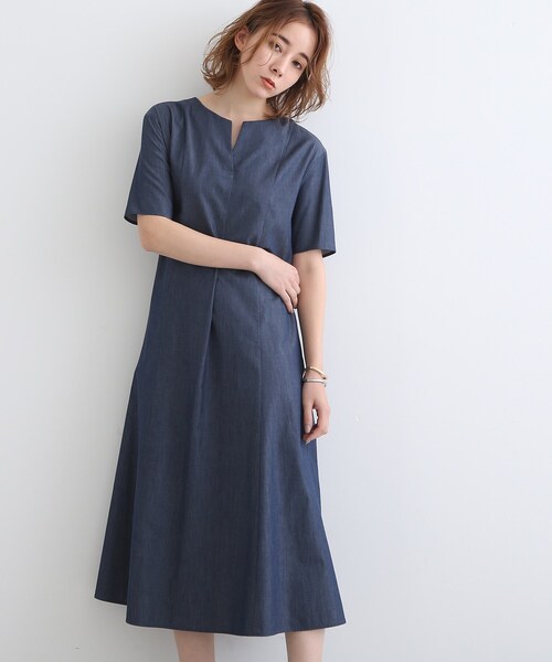 Indivi インディヴィ のワンピース デニム調フレアーワンピース 127 22 01 を購入できます Indivi ワンピース ドレス ワンピース デニム調フレアーワンピース ワンピース Indivi インディヴィ のファッション オープンセール激安大特価