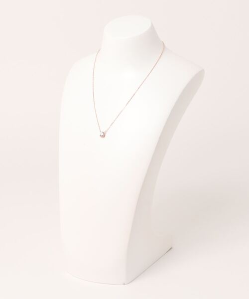 SWAROVSKI（スワロフスキー）の「【公式】【スワロフスキー】Stilla ペンダント, ラウンドカット, ホワイト, ローズゴールドトーン・プレーティング（ネックレス・レディース・ホワイト・ONE SIZE）」の3枚目の写真