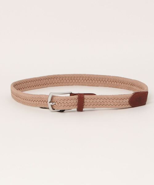 BENETTON (UNITED COLORS OF BENETTON)（ベネトンユナイテッドカラーズオブベネトン）の「編みベルト（ベルト・メンズ・ネイビー/ベージュ・LARGE/MEDIUM/SMALL）」の2枚目の写真