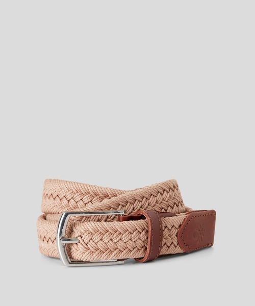 BENETTON (UNITED COLORS OF BENETTON)（ベネトンユナイテッドカラーズオブベネトン）の「編みベルト（ベルト・メンズ・ネイビー/ベージュ・LARGE/MEDIUM/SMALL）」の5枚目の写真