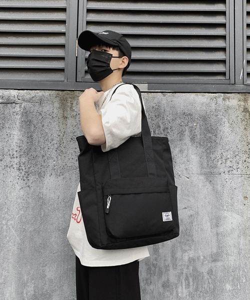 HOOK（フック）の「HOOK- 撥水加工キャンバストートバッグ（トートバッグ・メンズ・ホワイト/ブラック/ネイビー/カーキ・FREE）」の5枚目の写真