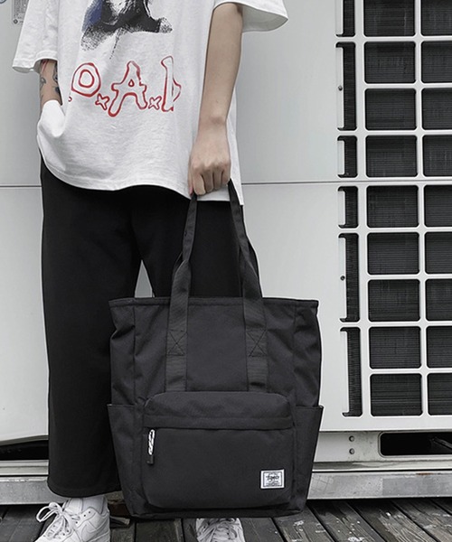 HOOK（フック）の「HOOK- 撥水加工キャンバストートバッグ（トートバッグ・メンズ・ホワイト/ブラック/ネイビー/カーキ・FREE）」の21枚目の写真
