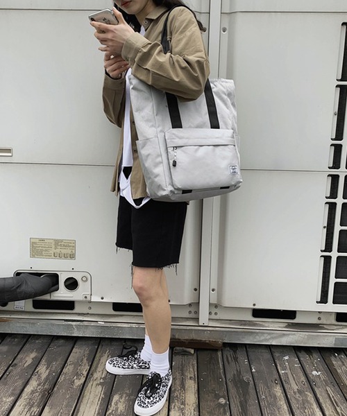 HOOK（フック）の「HOOK- 撥水加工キャンバストートバッグ（トートバッグ・メンズ・ホワイト/ブラック/ネイビー/カーキ・FREE）」の6枚目の写真