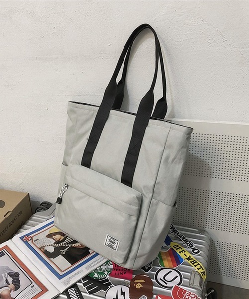 HOOK（フック）の「HOOK- 撥水加工キャンバストートバッグ（トートバッグ・メンズ・ホワイト/ブラック/ネイビー/カーキ・FREE）」の17枚目の写真