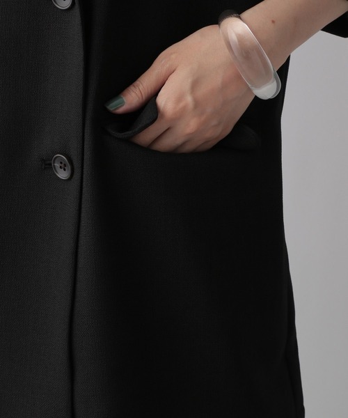 LOWRYS FARM（ローリーズファーム）の「バスケットシャツジャケット　279597（テーラードジャケット・レディース・ブラック/ブラウン/アイボリー・FREE）」の21枚目の写真