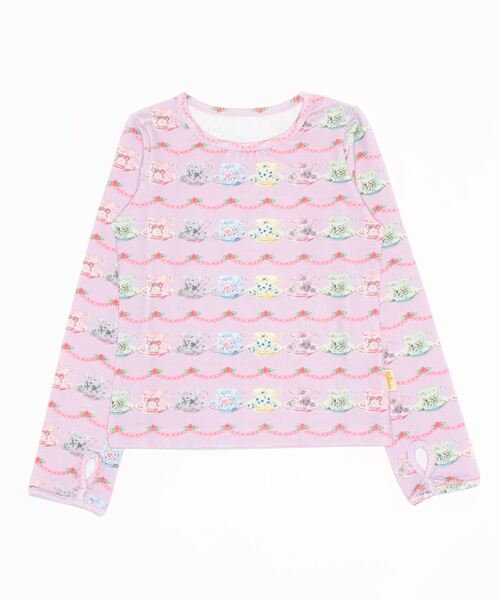 fafa（フェフェ）の「TEREZIE | ロングTシャツ（Tシャツ/カットソー・キッズ・ライラック・130/120/140/150/110）」の5枚目の写真