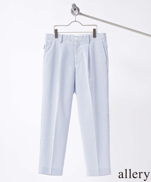 【allery/アレリ―】リラックスシアサッカーパンツ