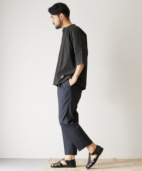 【allery/アレリ―】リラックスシアサッカーパンツ