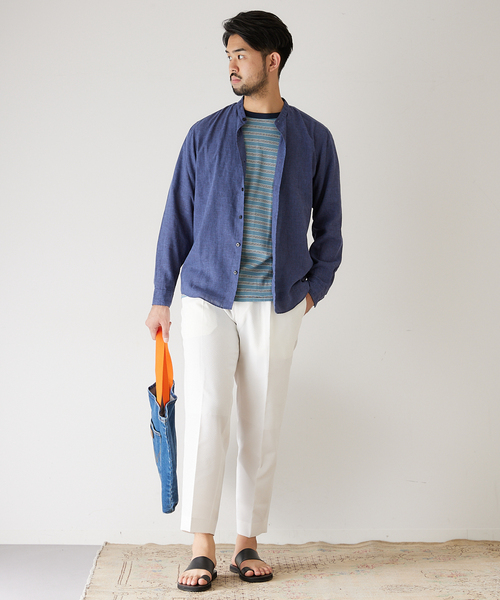 【allery/アレリ―】リラックスシアサッカーパンツ