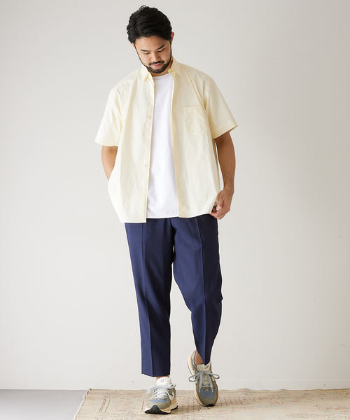 417 EDIFICE(フォーワンセブンエディフィス)の「【allery / アレリ―】リラックスシアサッカーパンツ(スラックス・メンズ・ホワイト/ブラック/ネイビー/サックスブルー・MEDIUM/LARGE/SMALL)」の17枚目の写真