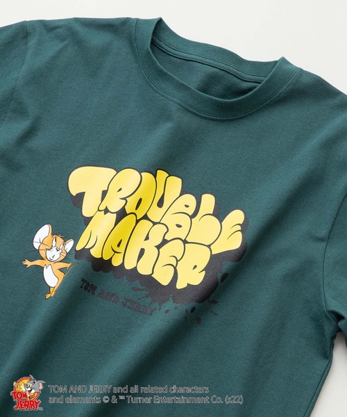 Tom&Jerry(トムアンドジェリー)の「【TOM AND JERRY /トムとジェリー 】ロンT 長袖 ユニセックスアイテム(Tシャツ/カットソー・メンズ・ホワイト/ダークグリーン/ベージュ/パープル/ホワイト系その他/グリーン系その他・MEDIUM/LARGE/X-LARGE)」の6枚目の写真