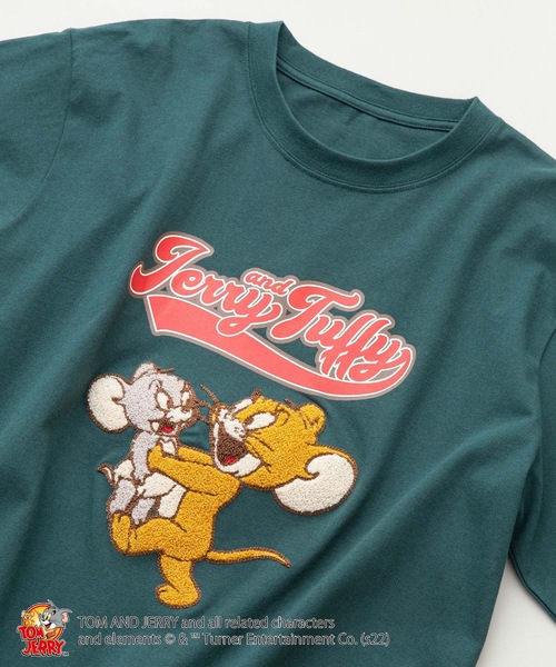 Tom&Jerry(トムアンドジェリー)の「【TOM AND JERRY /トムとジェリー 】ロンT 長袖 ユニセックスアイテム(Tシャツ/カットソー・メンズ・ホワイト/ダークグリーン/ベージュ/パープル/ホワイト系その他/グリーン系その他・MEDIUM/LARGE/X-LARGE)」の5枚目の写真