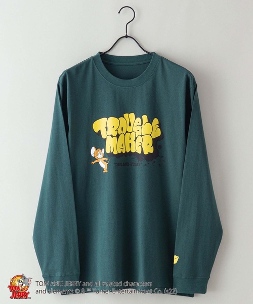 Tom&Jerry(トムアンドジェリー)の「【TOM AND JERRY /トムとジェリー 】ロンT 長袖 ユニセックスアイテム(Tシャツ/カットソー・メンズ・ホワイト/ダークグリーン/ベージュ/パープル/ホワイト系その他/グリーン系その他・MEDIUM/LARGE/X-LARGE)」の16枚目の写真